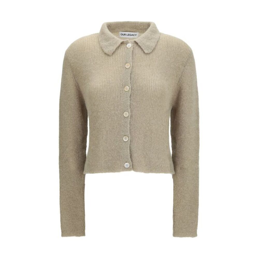 Our Legacy Beige Alpaca Vicugna Pacos Polo Women's Shirt